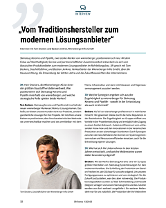 „Vom Traditionshersteller zum modernen Lösungsanbieter“