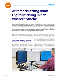 Automatisierung dank Digitalisierung in der Wasserbranche