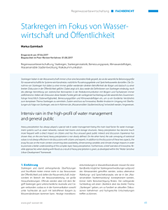 Starkregen im Fokus von Wasserwirtschaft und Öffentlichkeit
