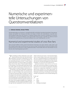 Numerische und experimentelle Untersuchungen von Querstromventilatoren