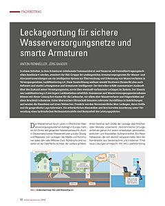 Leckageortung für sichere Wasserversorgungsnetze und smarte Armaturen