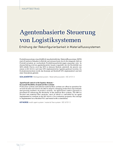 Agentenbasierte Steuerung von Logistiksystemen