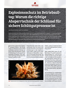 Explosionsschutz im Betriebsalltag: Warum die richtige Absperrtechnik der Schlüssel für sichere Schüttgutprozesse ist
