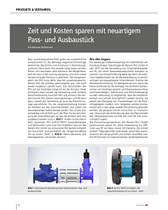 Zeit und Kosten sparen mit neuartigem Pass- und Ausbaustück