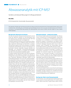 Abwasseranalytik mit ICP-MS?