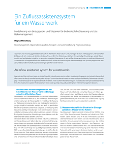 Ein Zuflussassistenzsystem für ein Wasserwerk