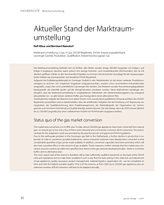 Aktueller Stand der Marktraumumstellung