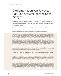 Die Kombination von Power-to-Gas- und Abwasserbehandlungs-Anlagen