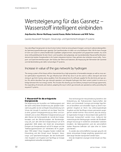 Wertsteigerung für das Gasnetz – Wasserstoff intelligent einbinden