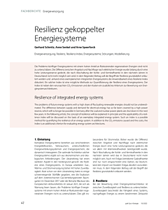Resilienz gekoppelter Energiesysteme