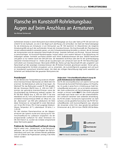 Flansche im Kunststoff-Rohrleitungsbau: Augen auf beim Anschluss an Armaturen
