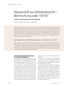 Wasserstoff aus Verteilnetzsicht – Beimischung oder 100 %?