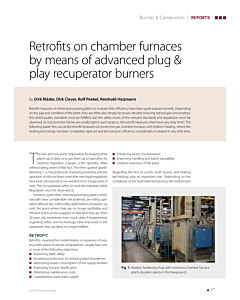 Retrofits on chamber furnaces by means of advanced plug & play recuperator burners