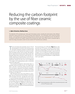 Reducing the carbon footprint by the use of fiber ceramic composite coatings