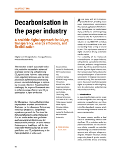 Decarbonisation in the paper industry