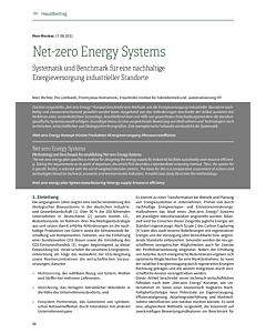 Net-zero Energy Systems