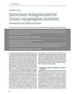 Störsicherer Anlagenbetrieb bei Einsatz von geregelten Antrieben