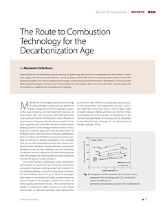 The Route to Combustion Technology for the Decarbonization Age