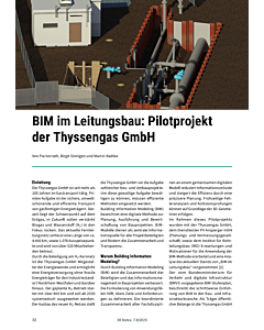BIM im Leitungsbau: Pilotprojekt der Thyssengas GmbH