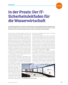 In der Praxis: Der IT-Sicherheitsleitfaden für die Wasserwirtschaft