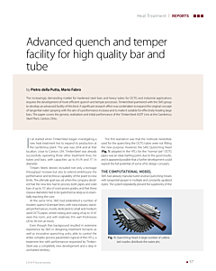 Advanced quench and temper facility for high quality bar and tube