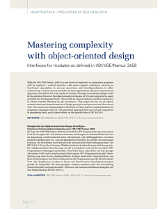 Mastering complexity with object-oriented design