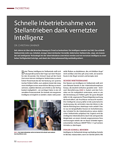 Schnelle Inbetriebnahme von Stellantrieben dank vernetzter Intelligenz