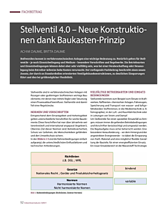 Stellventil 4.0 – Neue Konstruktionen dank Baukasten-Prinzip