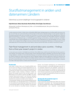 Sturzflutmanagement in ariden und datenarmen Ländern
