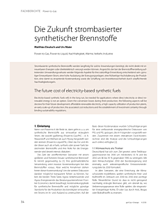 Die Zukunft strombasierter synthetischer Brennstoffe
