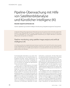 Pipeline-Überwachung mit Hilfe von Satellitenbildanalyse und Künstlicher Intelligenz (KI)