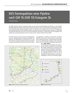 KKS-Ferninspektion einer Pipeline nach GW 16 (GW 10) Kategorie 2b