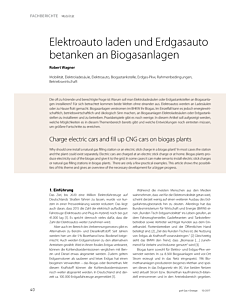 Elektroauto laden und Erdgasauto betanken an Biogasanlagen