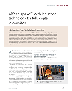 ABP equips AYD with induction technology for fully digital production