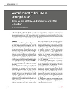 Worauf kommt es bei BIM im Leitungsbau an?