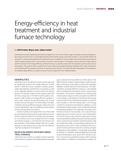 Energy-efficiency in heat treatment and industrial furnace technology