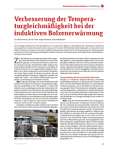 Verbesserung der Temperaturgleichmäßigkeit bei der induktiven Bolzenerwärmung