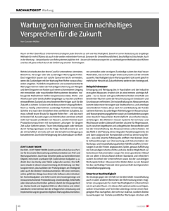 Wartung von Rohren: Ein nachhaltiges Versprechen für die Zukunft