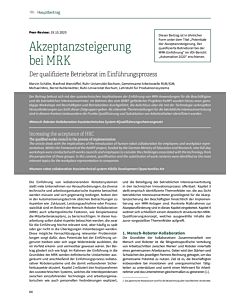 Akzeptanzsteigerung bei MRK