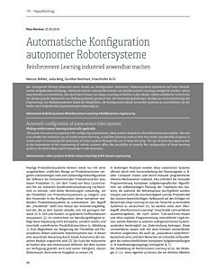 Automatische Konfiguration autonomer Robotersysteme