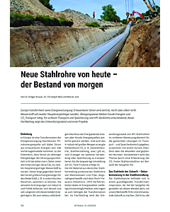 Neue Stahlrohre von heute – der Bestand von morgen