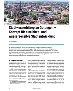 Stadtwasserhitzeplan Göttingen – Konzept für eine hitze- und wassersensible Stadtentwicklung