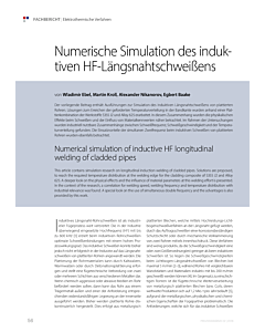 Numerische Simulation des induktiven HF-Längsnahtschweißens