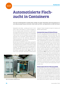 Automatisierte Fischzucht in Containern