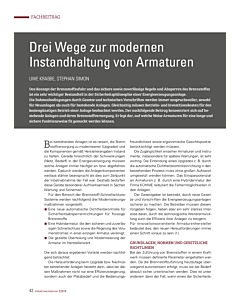 Drei Wege zur modernen Instandhaltung von Armaturen