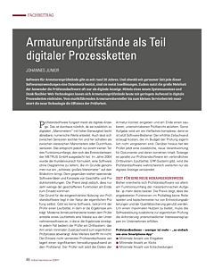 Armaturenprüfstände als Teil digitaler Prozessketten