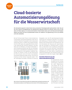 Cloud-basierte Automatisierungslösung für die Wasserwirtschaft