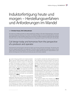 Induktorfertigung heute und morgen – Herstellungsverfahren und Anforderungen im Wandel