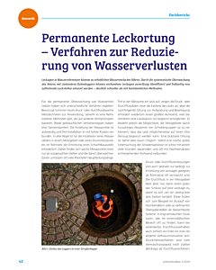 Permanente Leckortung – Verfahren zur Reduzierung von Wasserverlusten