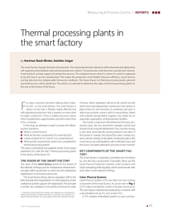 Thermal processing plants in the smart factory